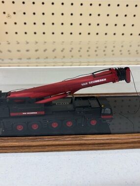 Red & Black Toy Crane Truck - Kids Construction Vehicle